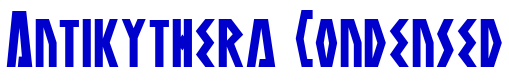 Antikythera Condensed шрифт